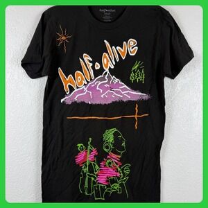 Half Alive T-Shirt Band Concert Tour Tee Black Graphic‎ Streetwear Indie Sleeze